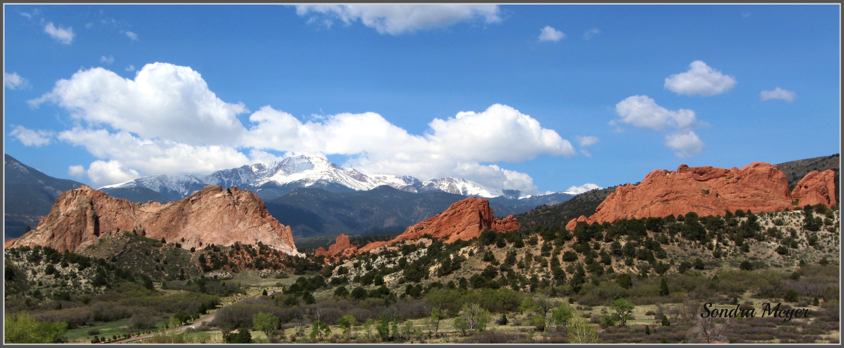 Garden of the Gods from a distance